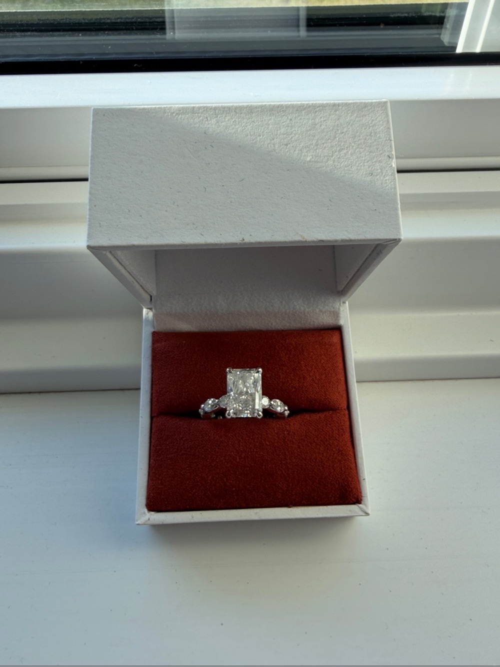 Radiant Engagement ring
